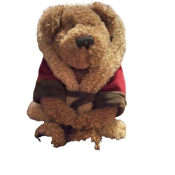 Boyds Bears Brown SC Northstar J.B. Bean Series Velvet Santa Robe Stuffed Toy - Picture 8 of 15